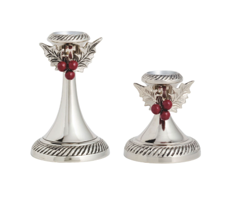 Holly Candlestick