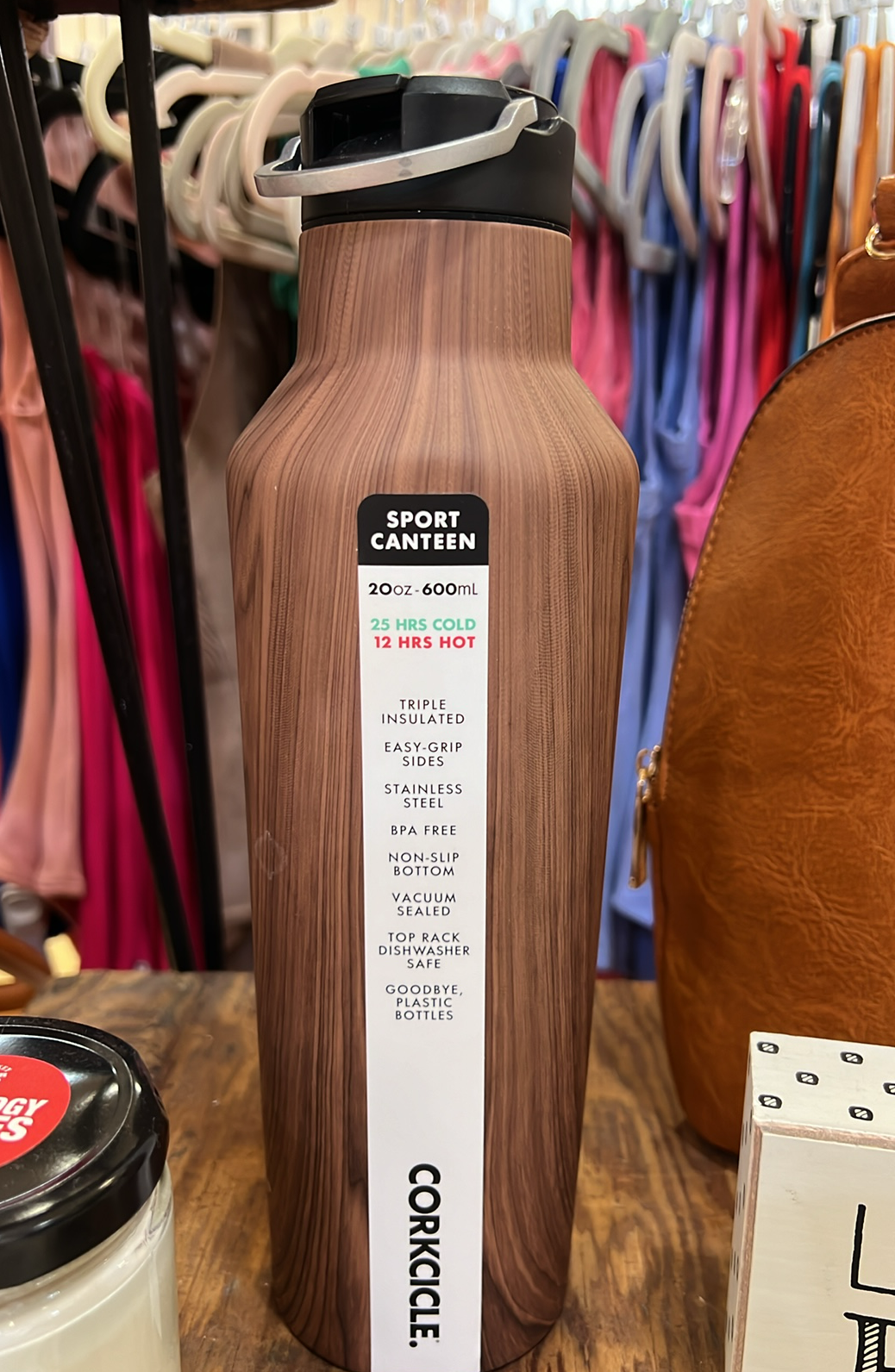 Walnut Wood Sport Canteen