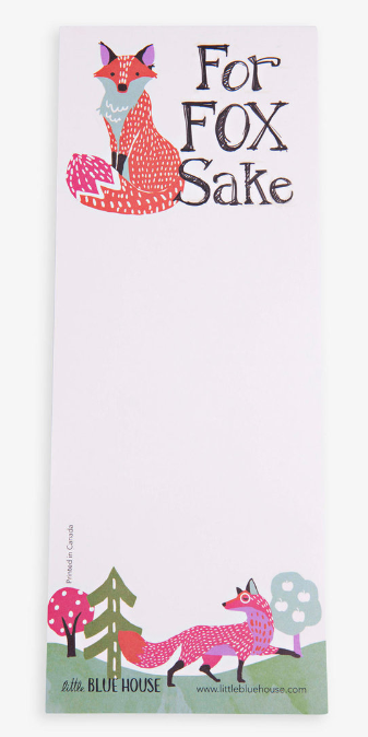 For Fox Sakes Magnetic Notepad