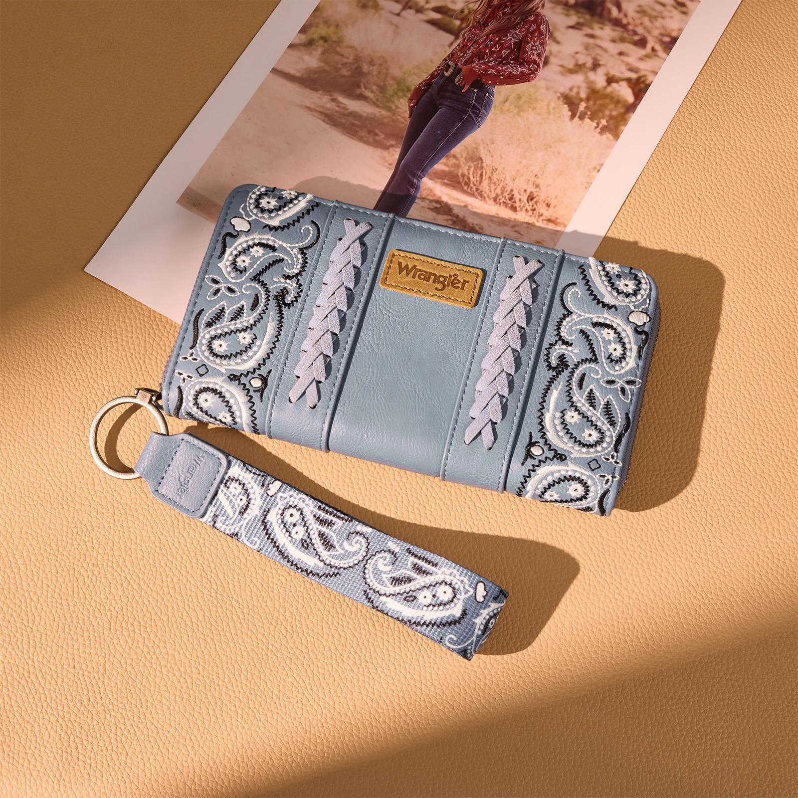 Wrangler Bandana Paisley Print Wallet