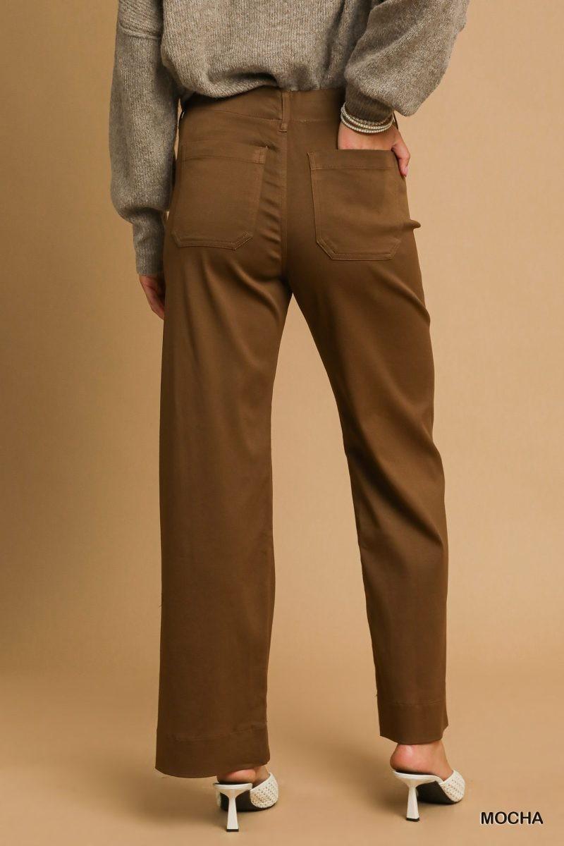 Button Stretched Pants