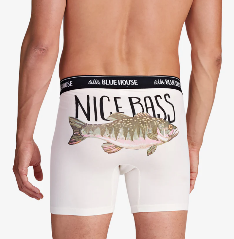 Little Blue House Nice Bass Men's Boxer Briefs