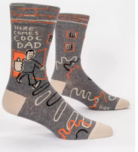 Here Comes Cool Dad Men's Crew Socks