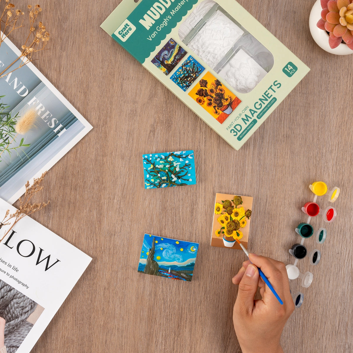 Craft Hero Muddies™ - Van Goghs Masterpieces - DIY Magnets