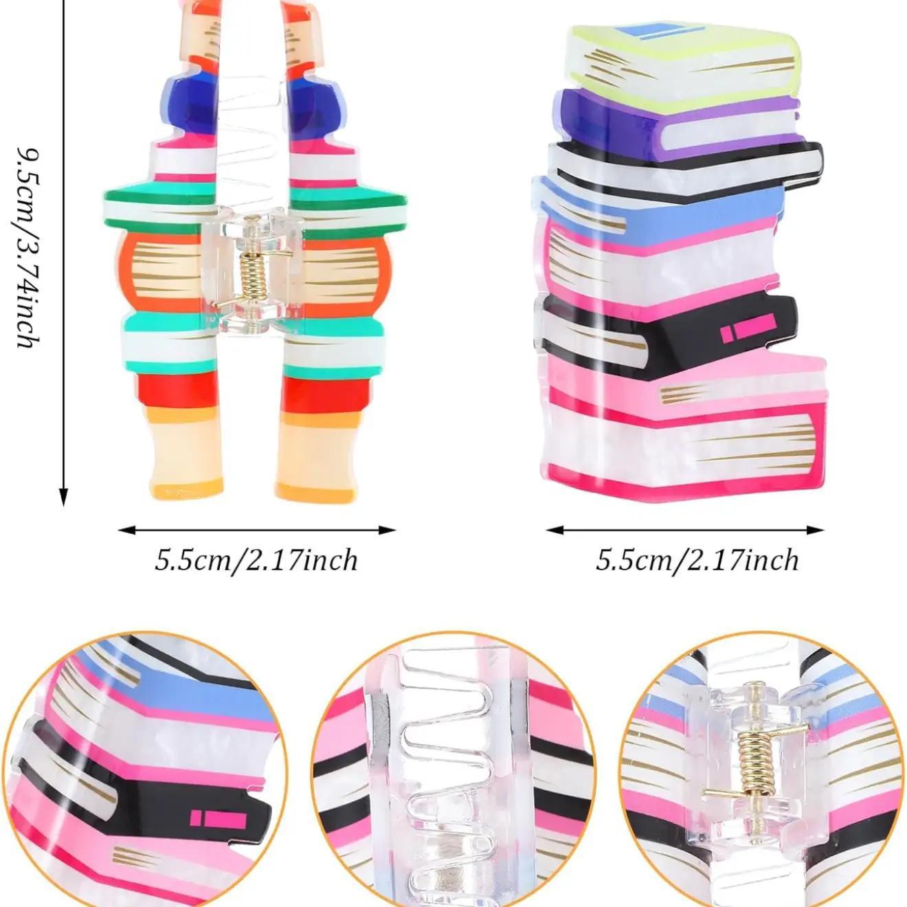 Booktok Book Stack Hair Claw Clip