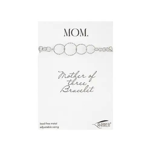 7"L Silver Mother of Bracelet