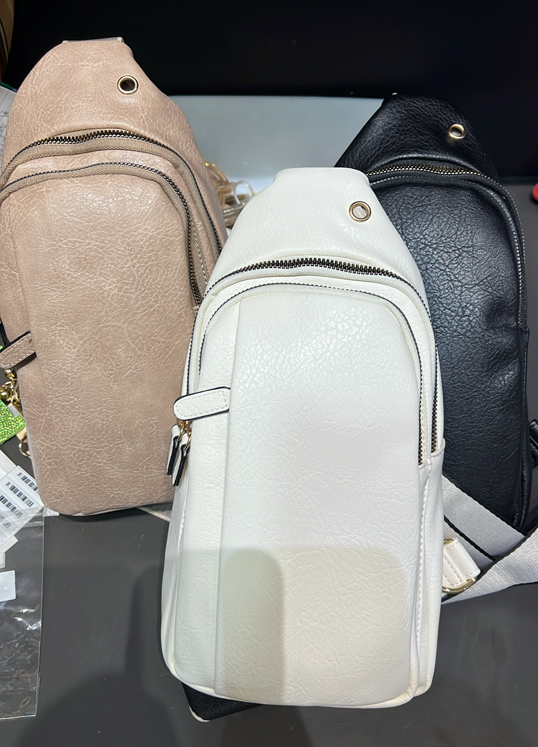 Wylie Double Zipper Sling Bag