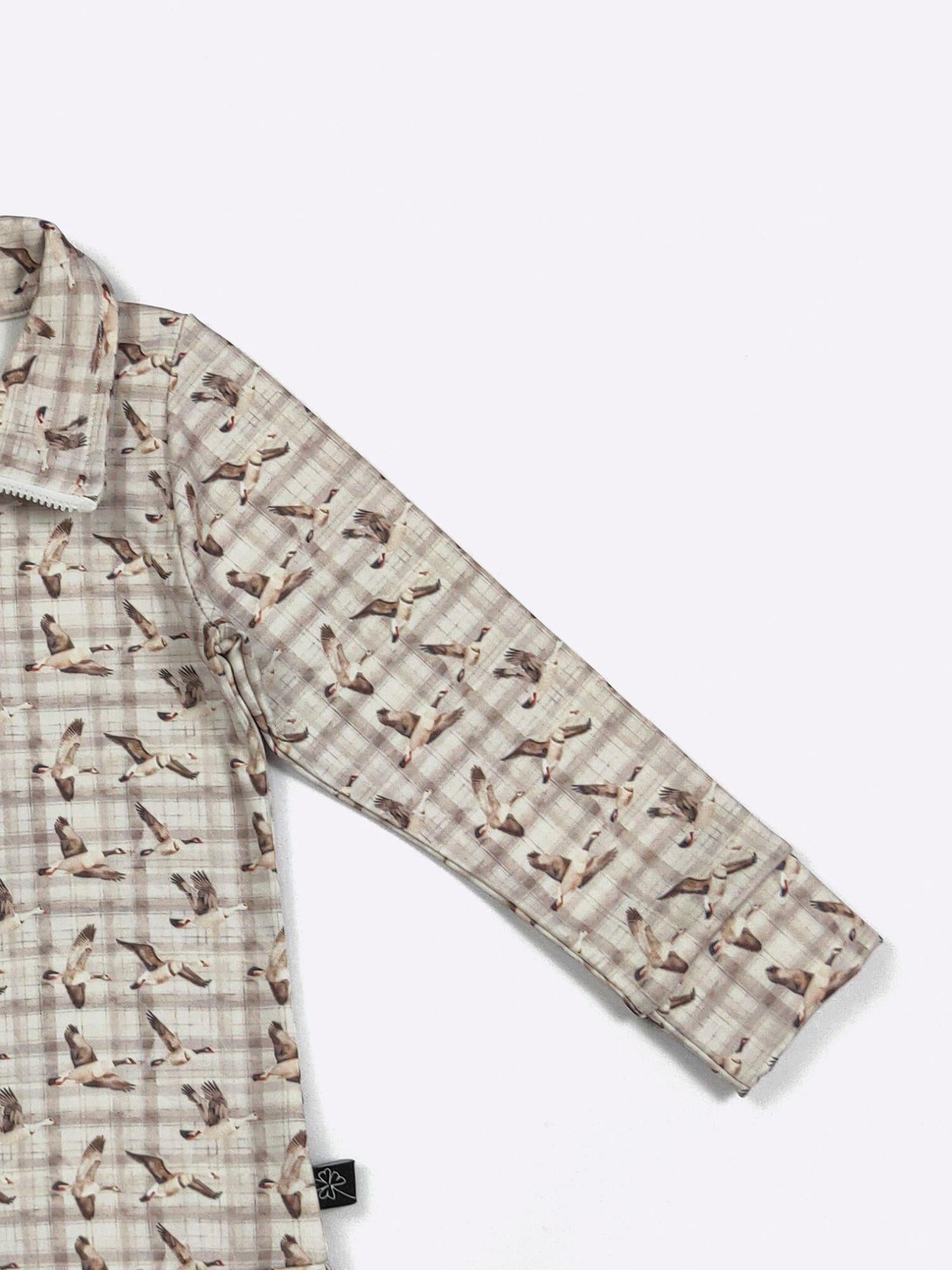 Plaid Mallard Boy Quarter Zip