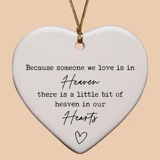 Glass Heart Ornaments