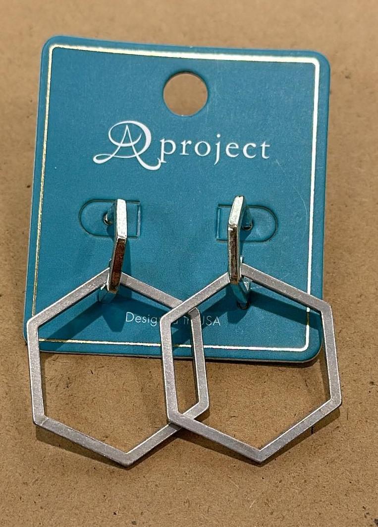 Hexagon Earrings