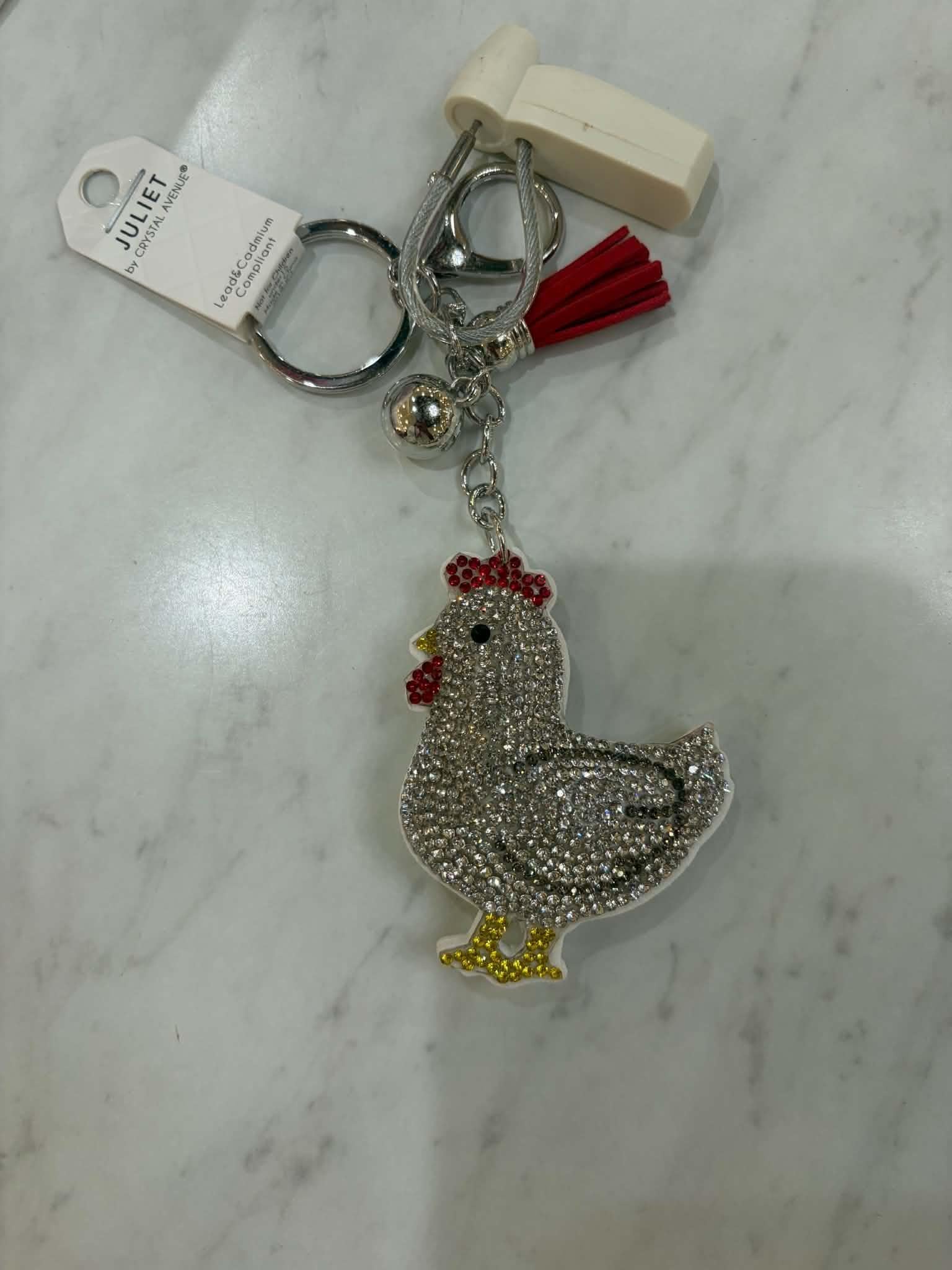 Puffy Rhinestone Keychains