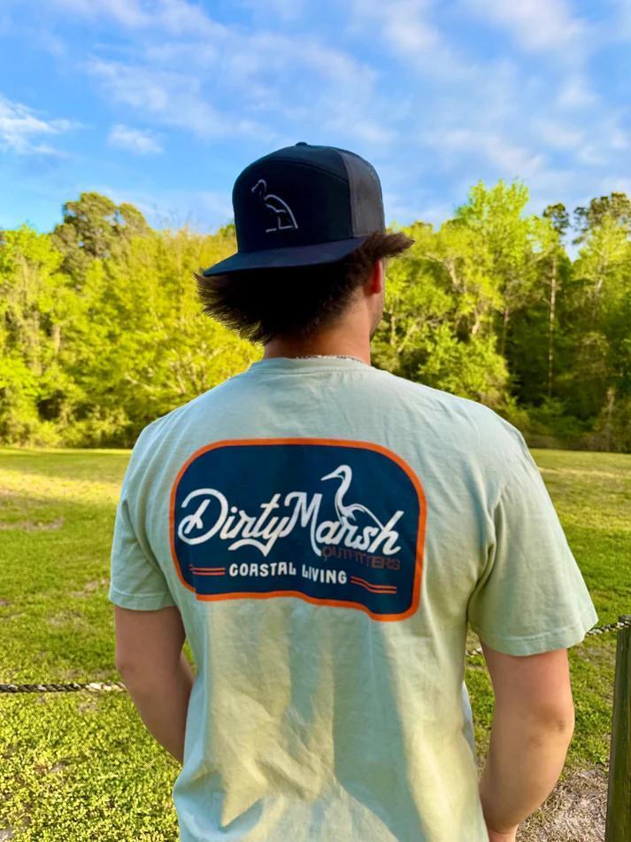 Shoreline Badge Tee | Ice Blue