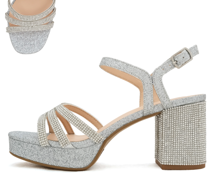 Icarus Silver Sparkle Heels