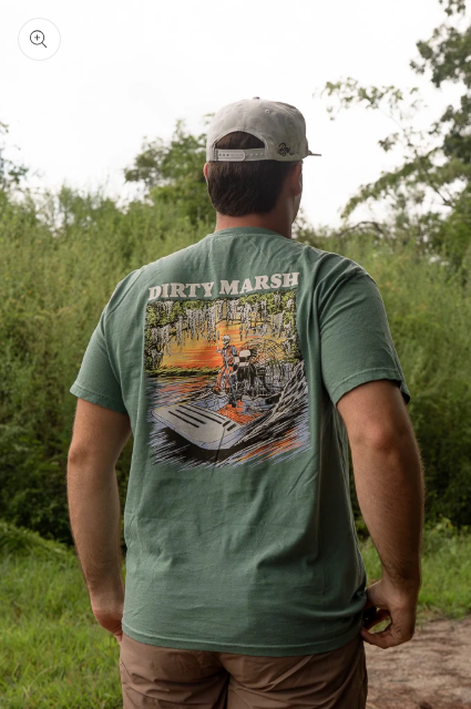 Skelly On Da Bayou Tee | Light Green