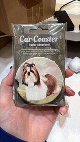 Shih Tzu Standing Car Coaster