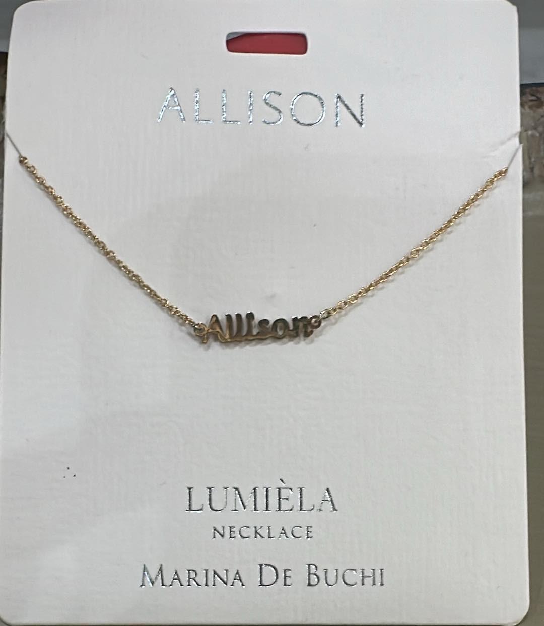 Lumiela Allison Name Necklace