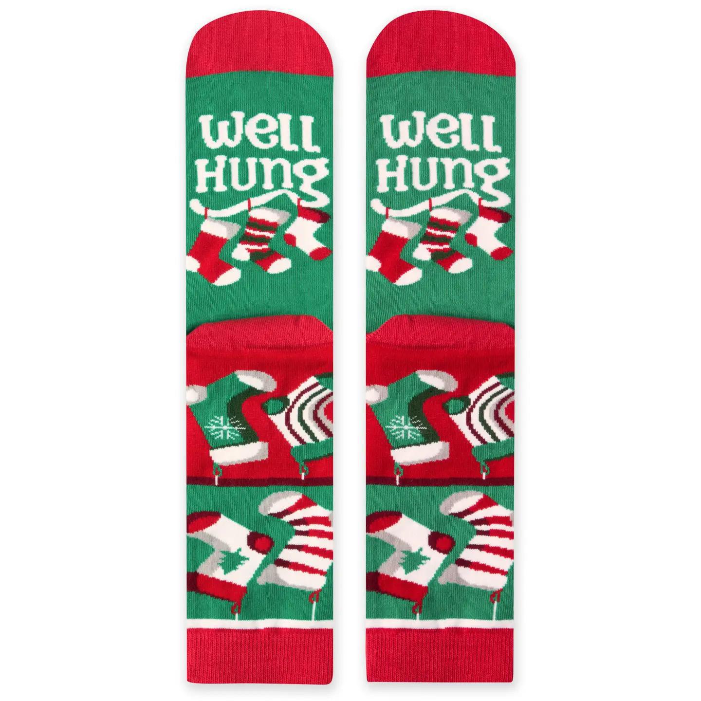Well Hung Christmas Socks