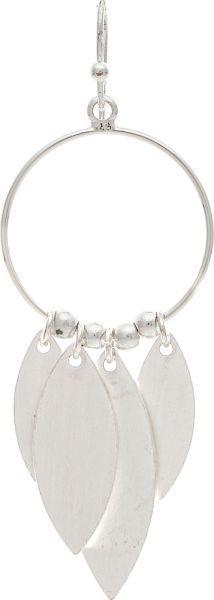 Matte Leaves Fringe Earrings