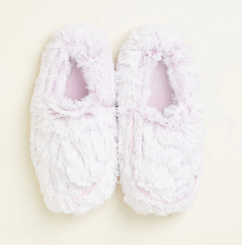 Marshmallow Lavender Warmies Slippers