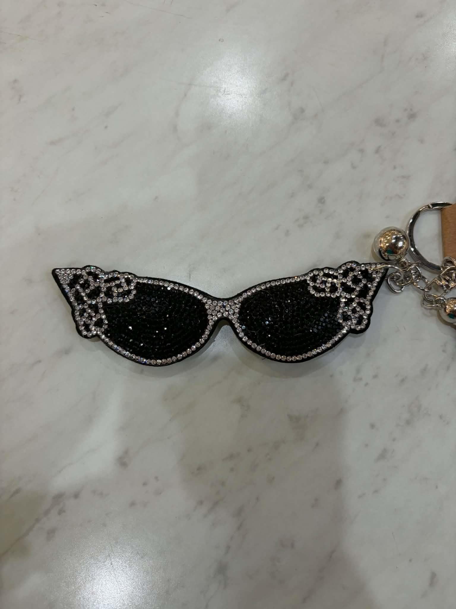 Puffy Rhinestone Keychains