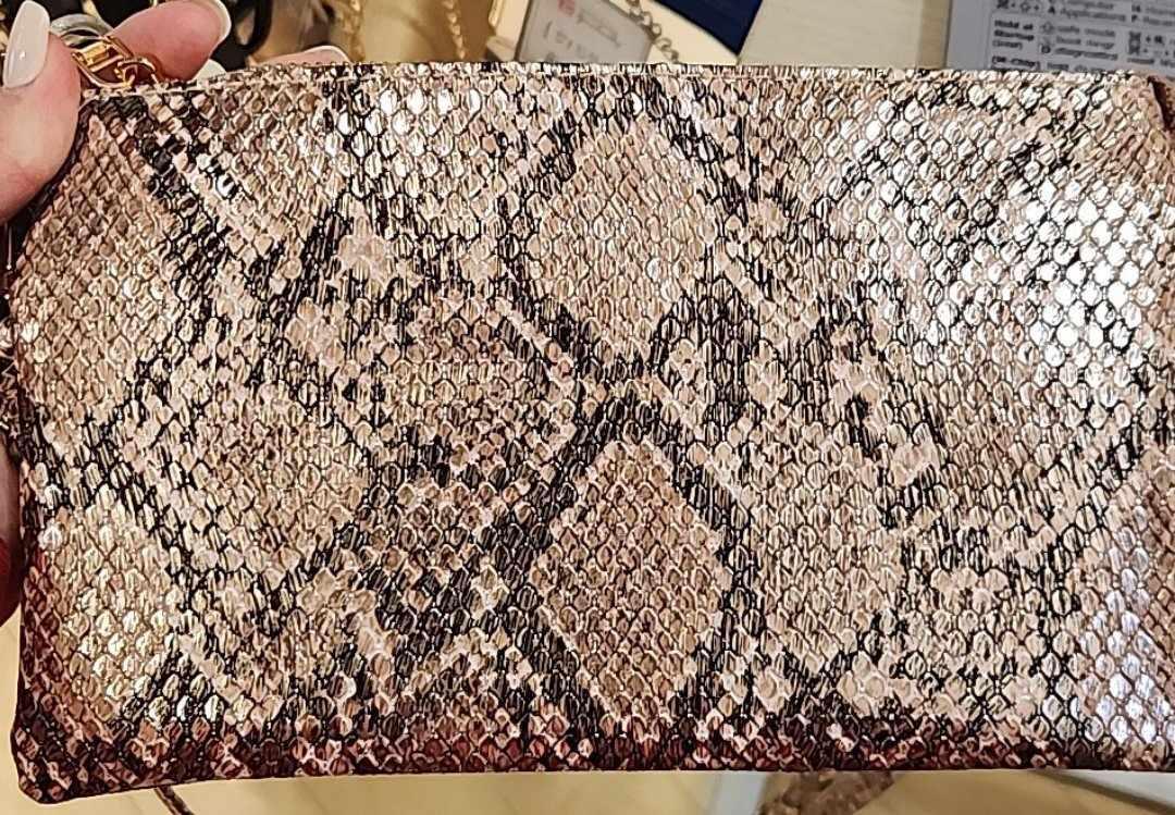 Bronze Python Purse