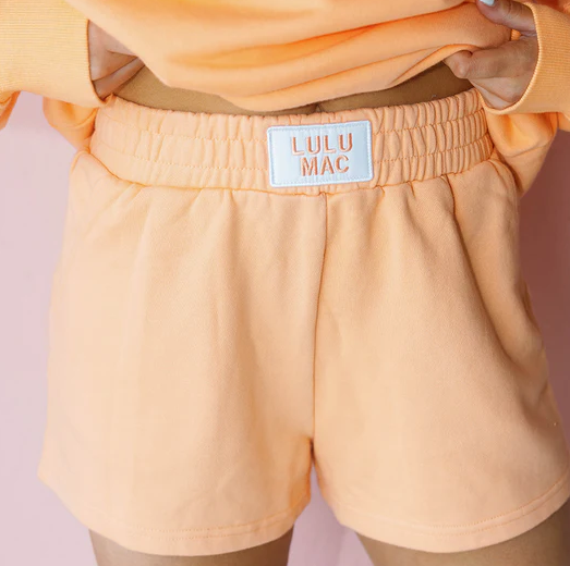 LULU MAC - Orange Terry Cloth Shorts