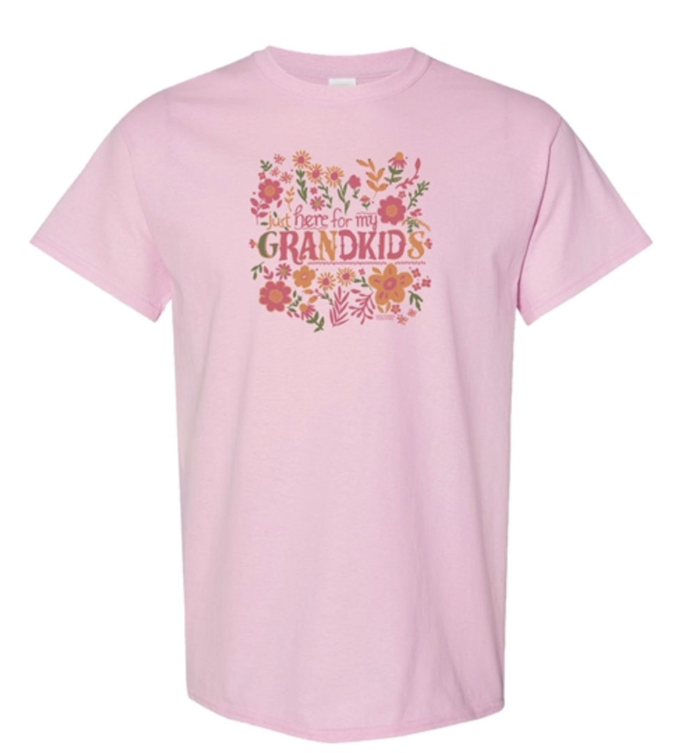 Here For My Grandkids - Light Pink