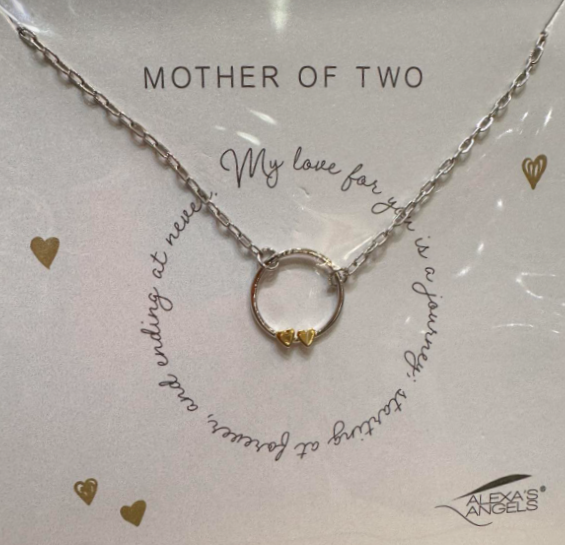 Mother of (#) Heart Necklace
