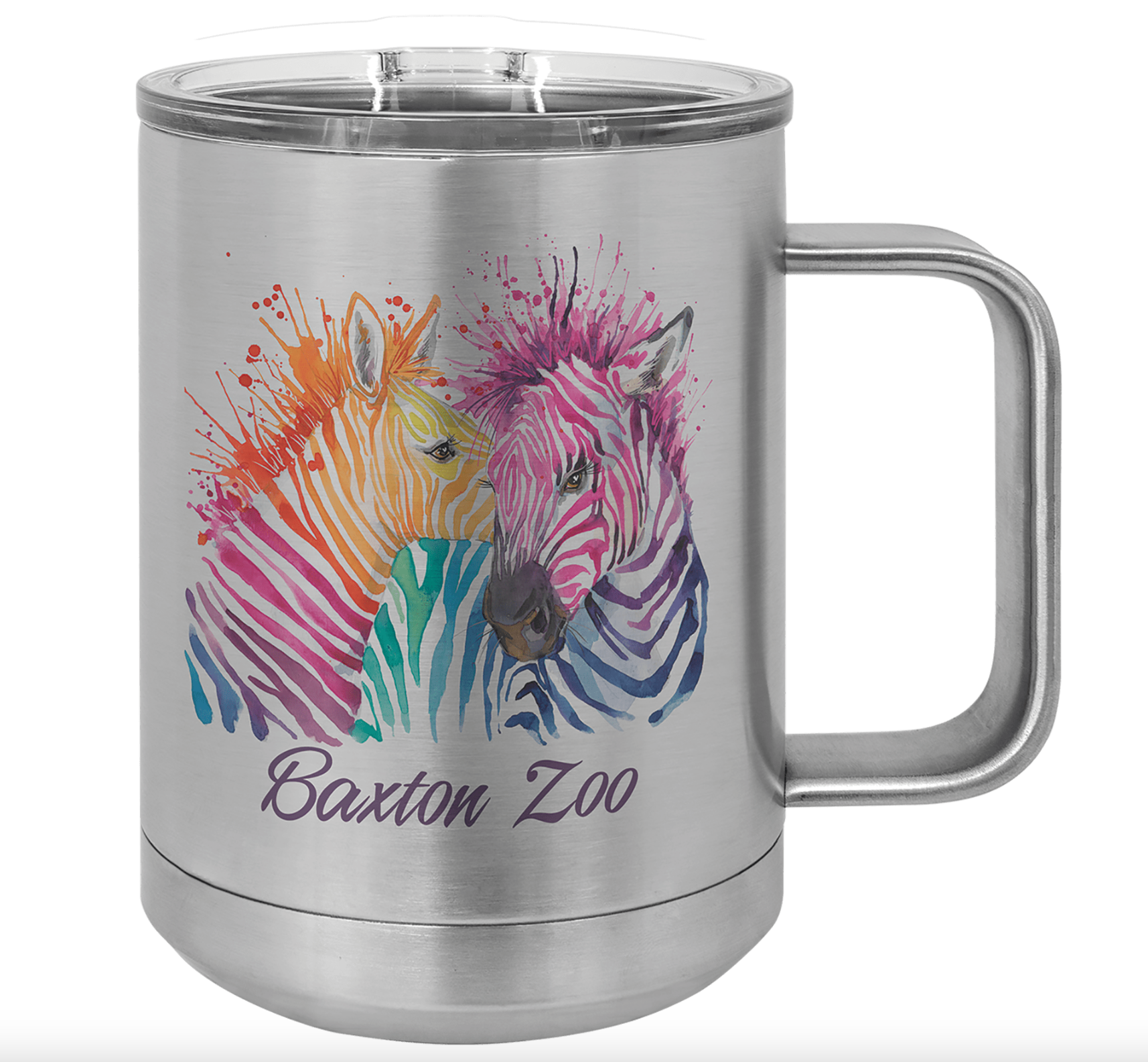 Customizable Polar Camel 15 oz. Stainless Steel Insulated Mug with Slider Lid