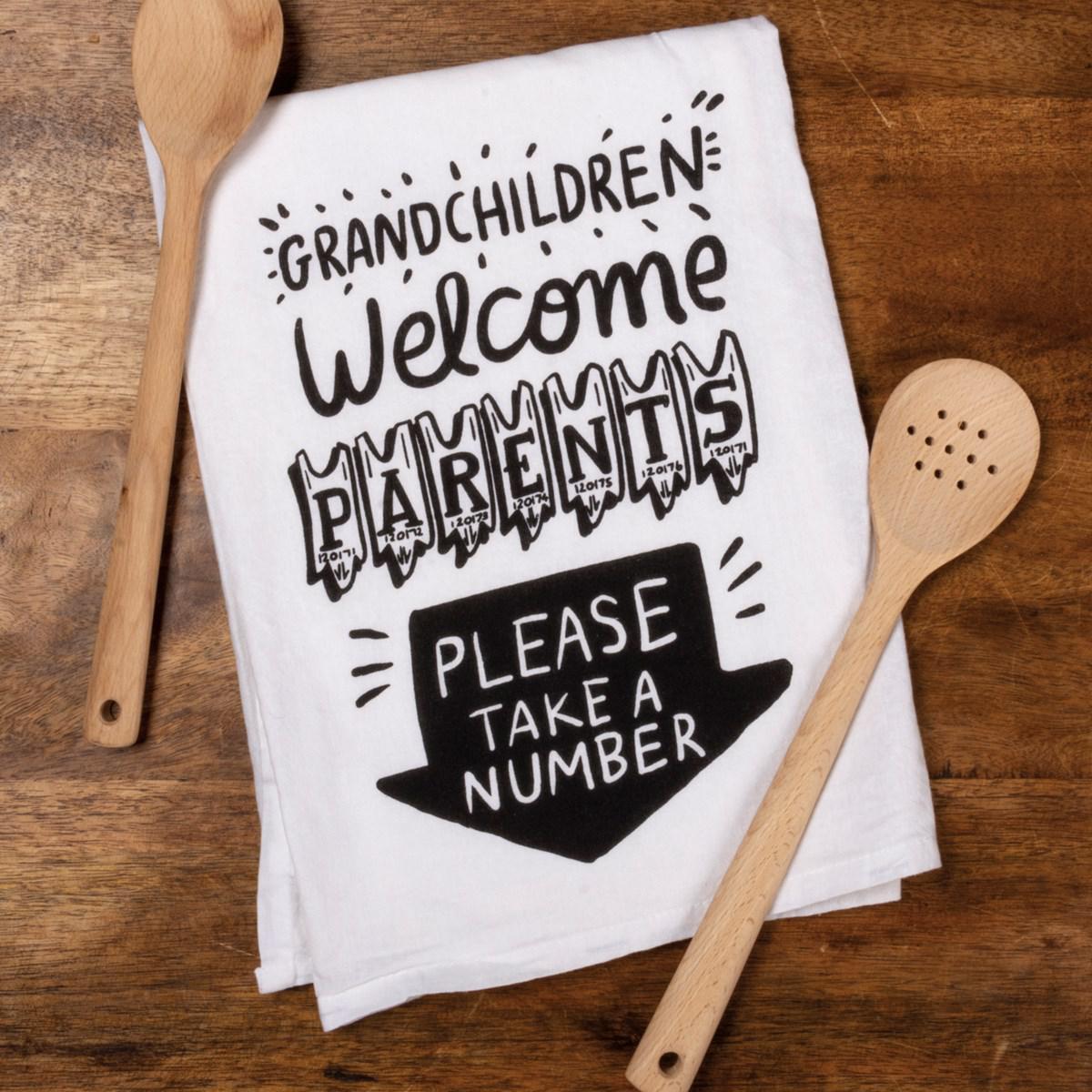 Grandchildren Welcome Dish Towel
