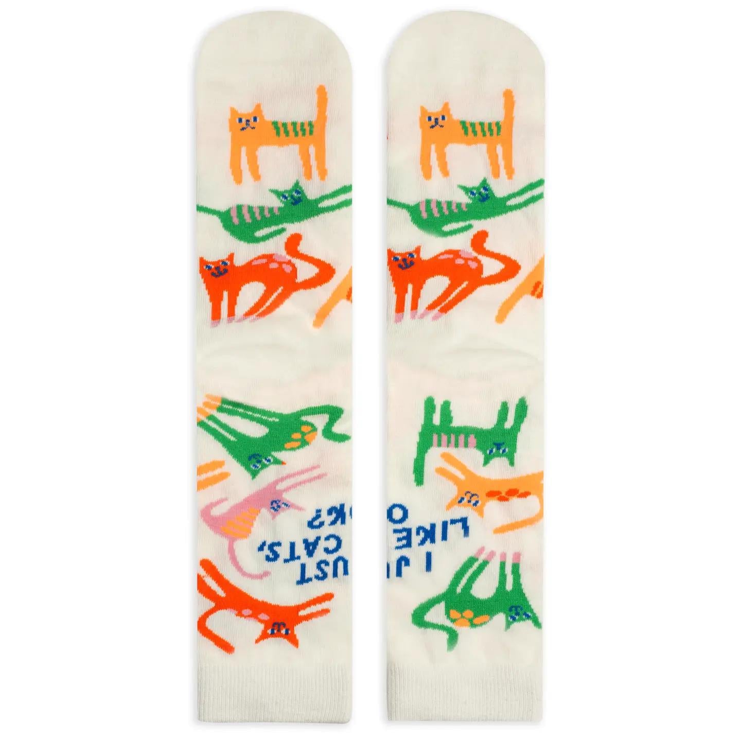 I Just Like Cats Ok Socks