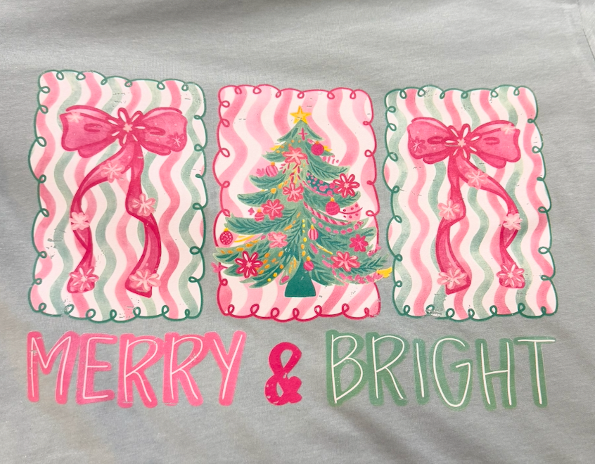 Merry Bright Light Green Tee