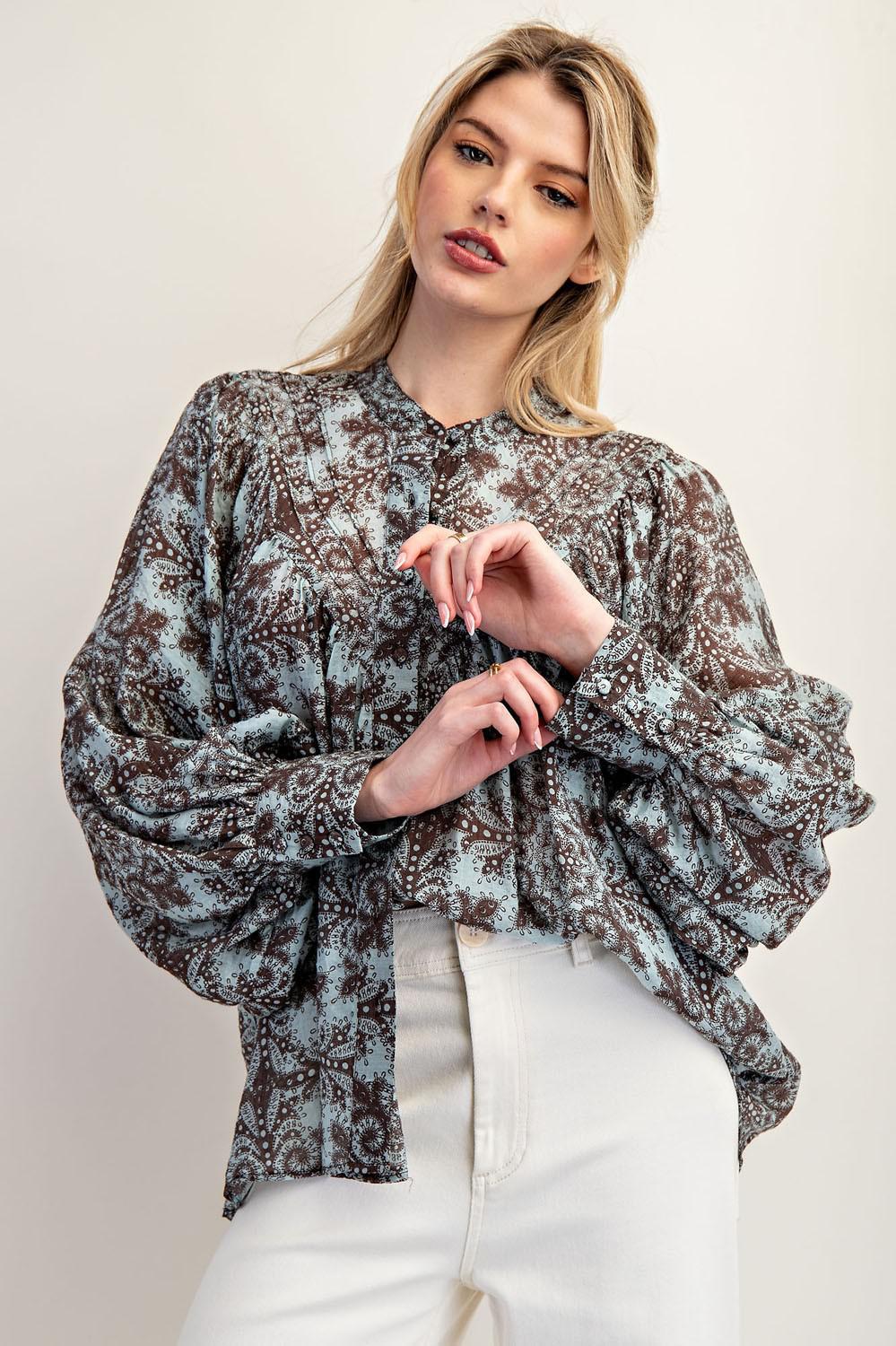 Coco Paisley Printed Blouse