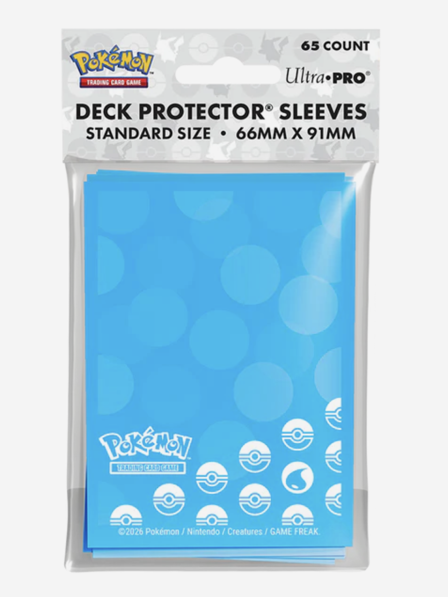Pokemon - 65-Pack Deck Protector: Energy - Water Type - Ultra Pro Card Sleeves Copy