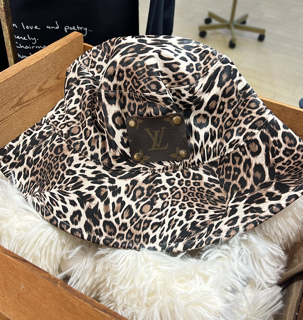 Louis Vuitton Leopard Print Bucket Hat