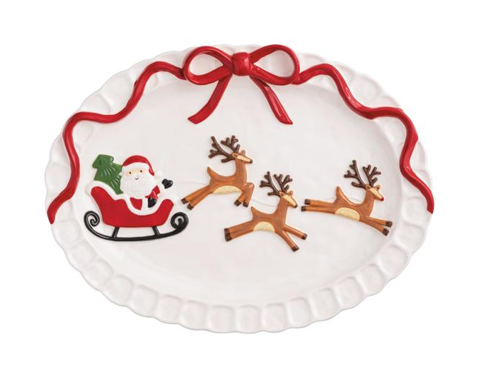 Santa's Sleigh Platter
