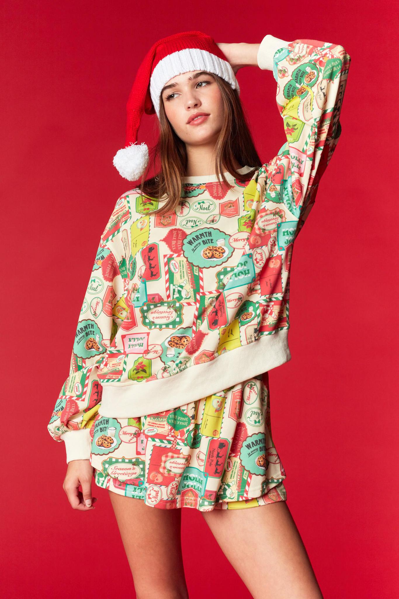 Christmas Themed Terry Top