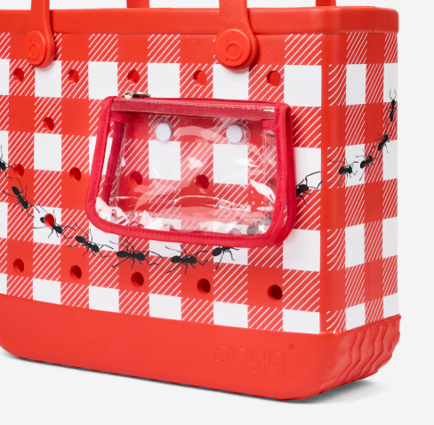 Bogg Bag - Red, White, & Plaid