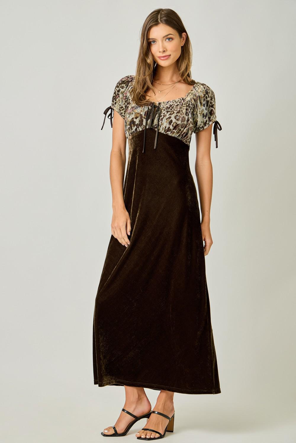 Velvet Long Maxi Dress
