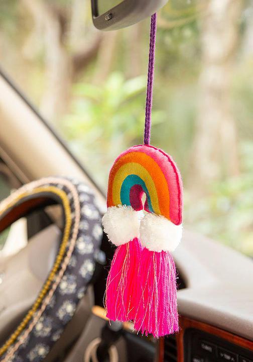 Rainbow Tassel Tie On