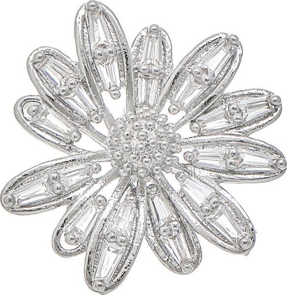 Crystal Flower Post Earring