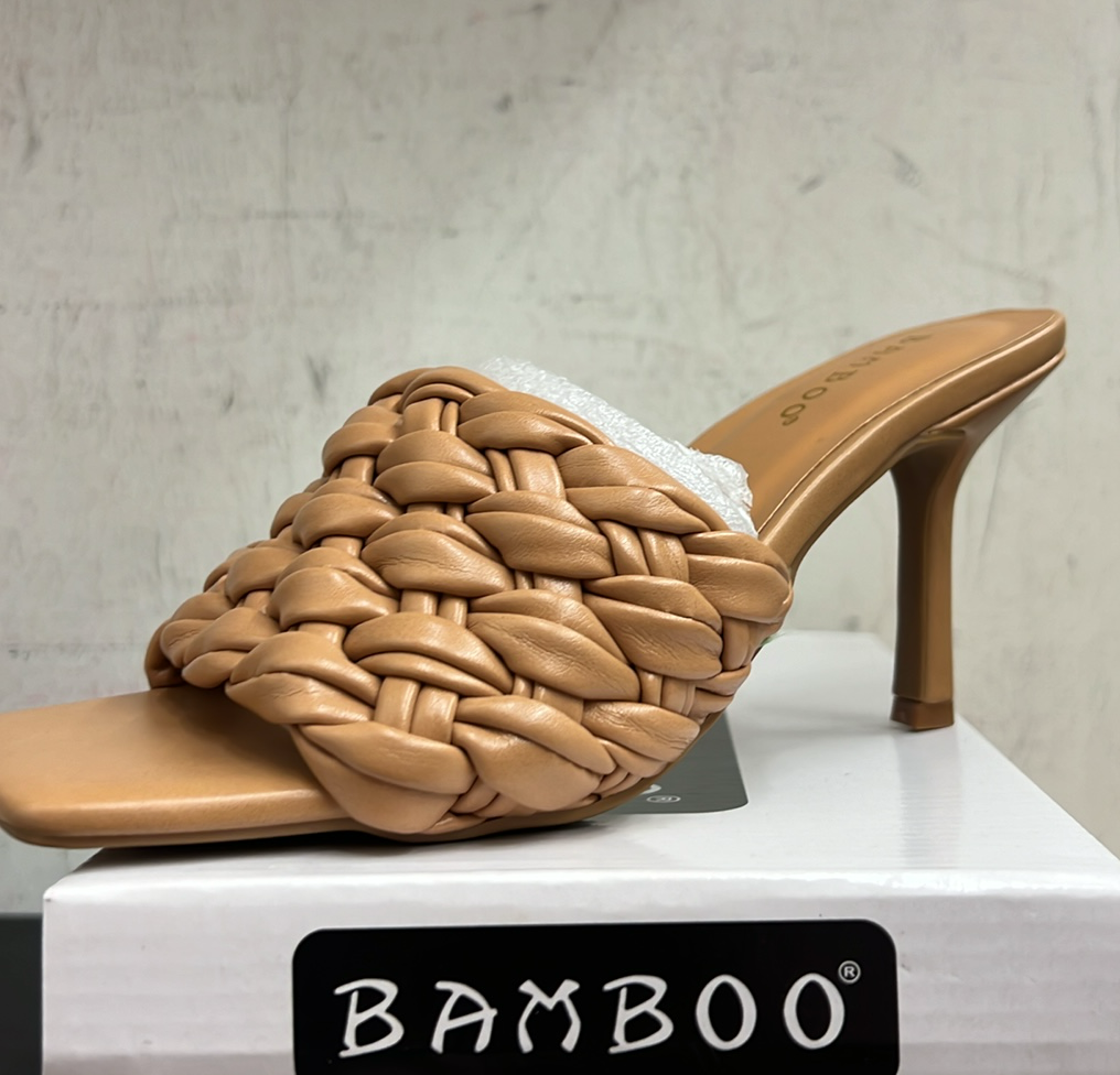 Natural Woven Heels
