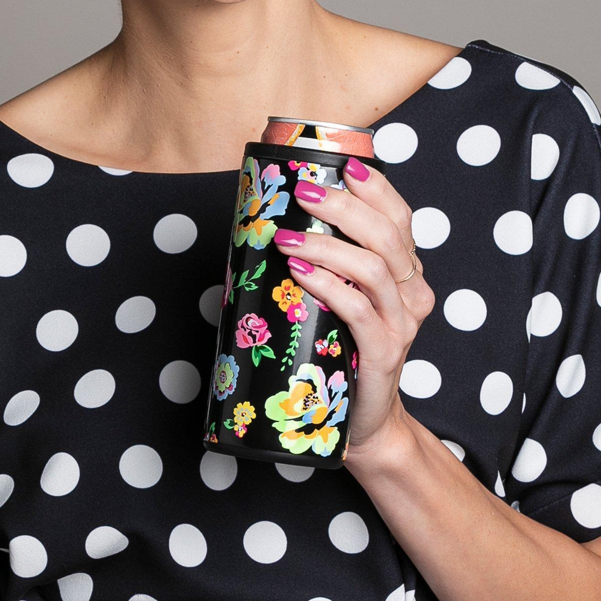 Fleur Noir Skinny Can Cooler