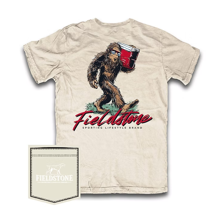 Tailgate Bigfoot T-Shirt in Yellow