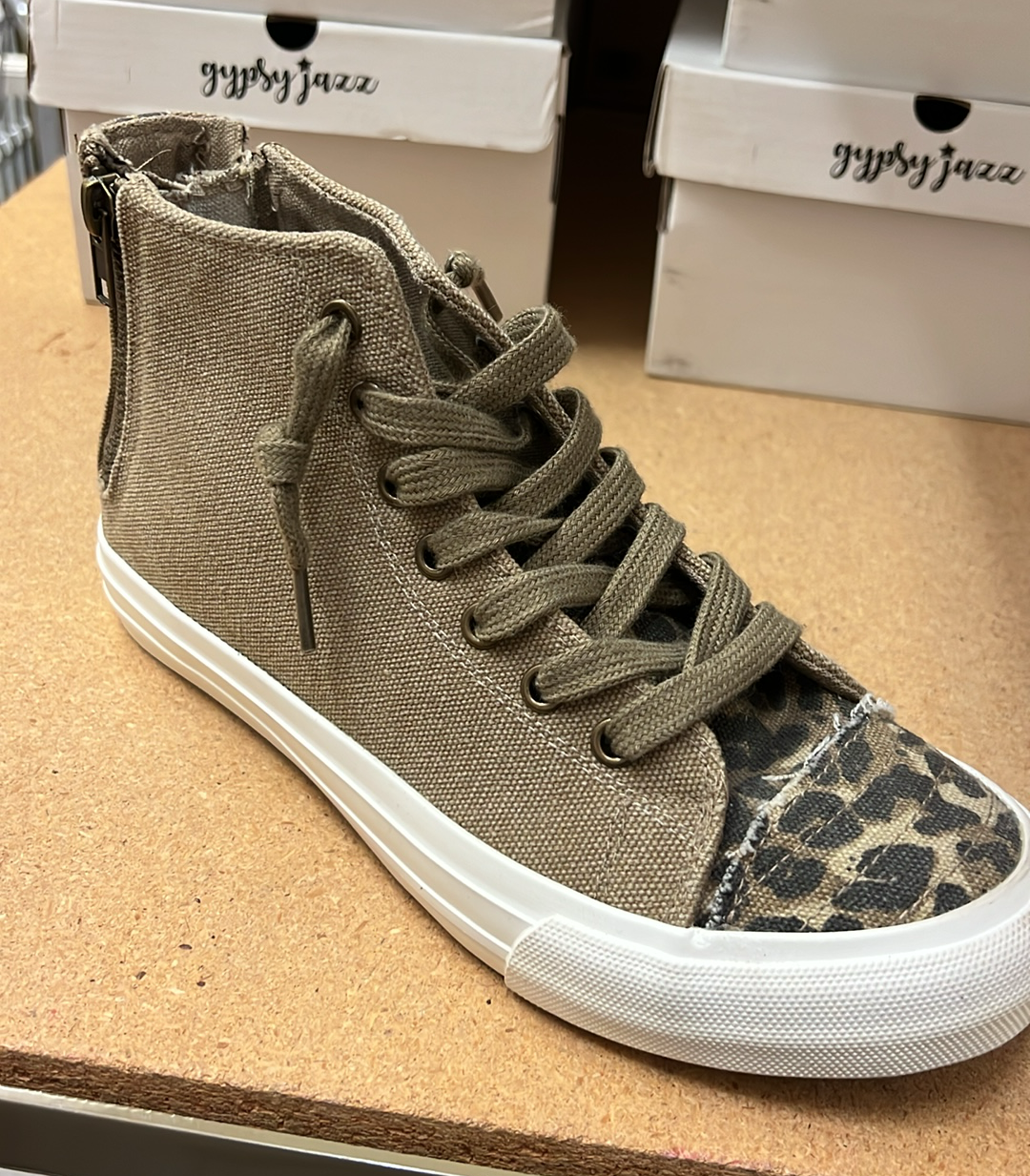 Leopard Zip Shoe
