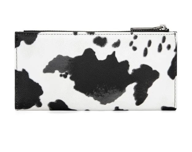 Wrangler Cow Print Bi-Fold Wallet - Black