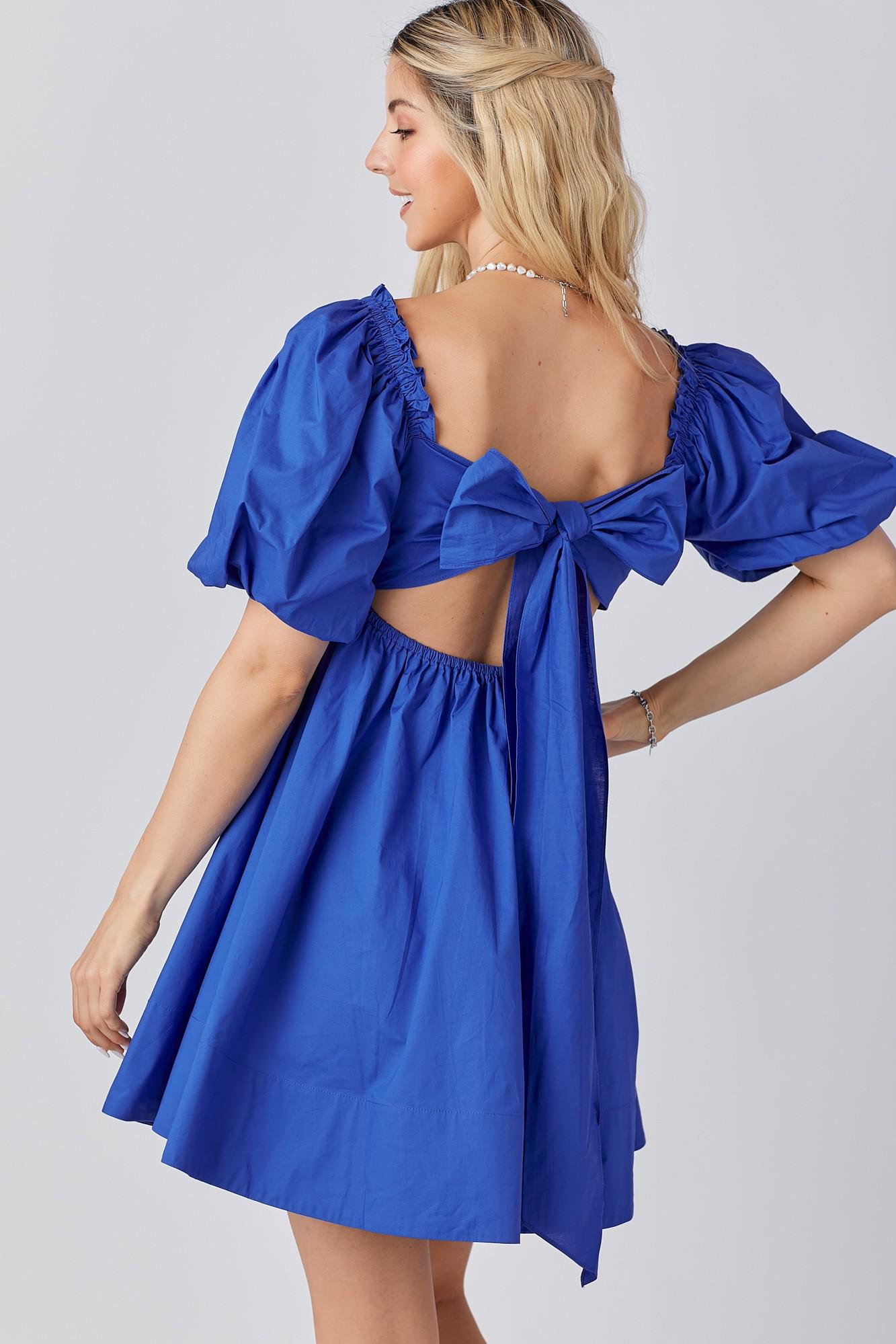 Ruffle Square A-Line Dress