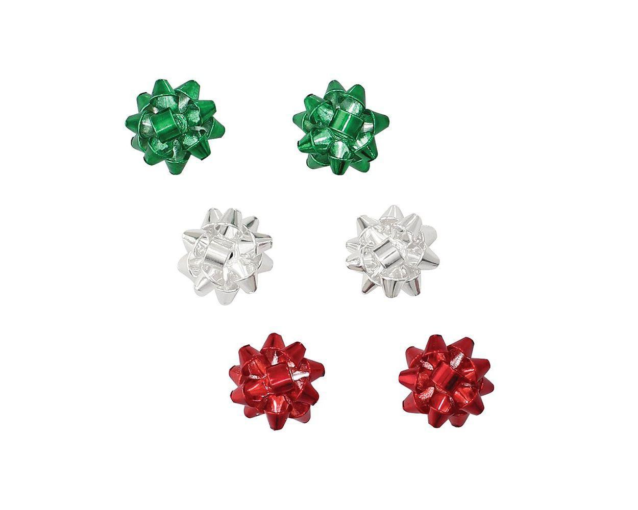 Christmas Bow Trio Earrings