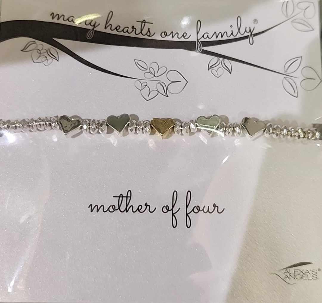 Mom Of Hearts Bracelet