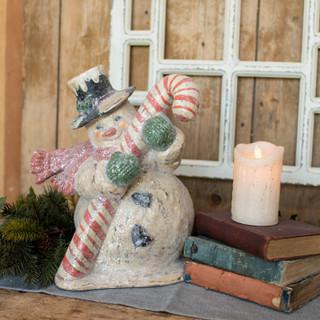 14" Candy Cane Snowman